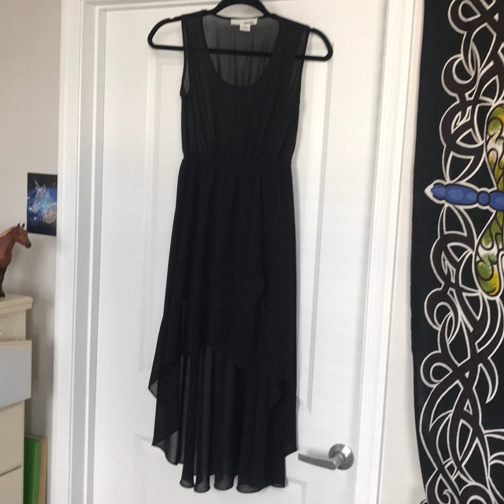 Black Asymmetrical dress high low